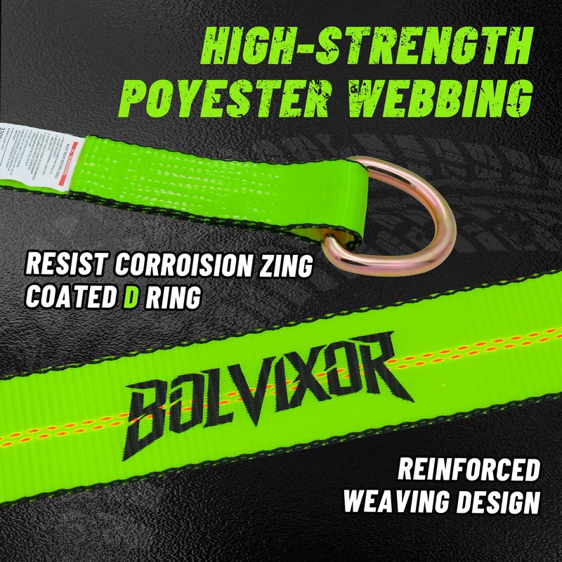 Bolvixor 8 Pack 2" x 96" Lasso Strap - 9900LBS