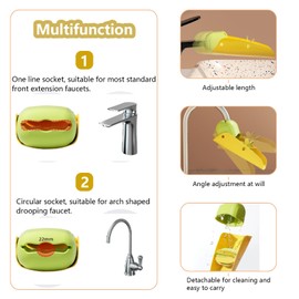 Splash water extender tap extension for children, the tap attachment for your child, for easy hand washing on the sink
