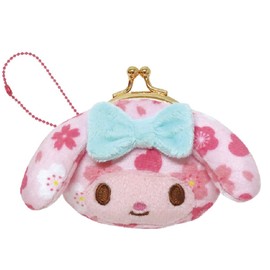 Kei Company Sanrio Characters (Japanese Goods Series) Face Mini Gamaguchi My Melody SAW-MG-MM H6 x W7.5 x D 3.5 cm