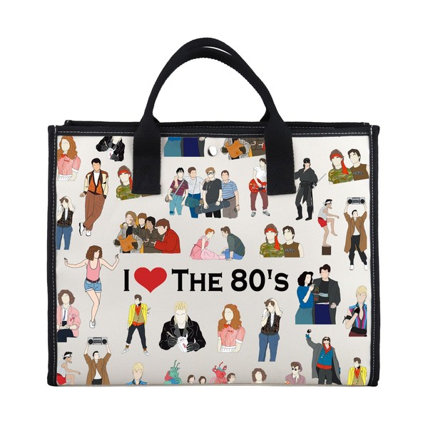G2TUP Movies Inspired Gift I Love The 80's Tote Bag