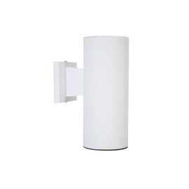 Solus Cylinder Downlight Outdoor Wall Mount Light Fixture with Turtle Friendly Amber LED Bulb – Wildlife Certified, Dark Sky Friendly, UL Listed, Made in USA, (White, Large 1 Pack)