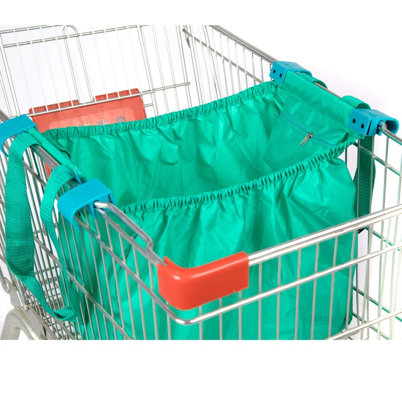 Handy Sandy Reusable Shopping Cart Bags (Set of 3), Foldable