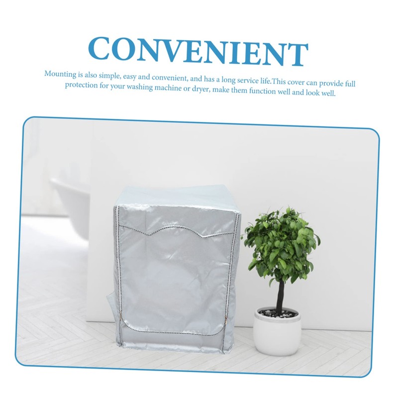 Operitacx Washing Machine Cover Full Protection for Washers Dryers Dustproof