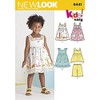 New Look Pattern 6441A Toddlers' Easy Dresses, Top and Cropped
