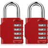 Combination Padlock Heavy Duty Lock - BeskooHome [ 2 Pack]