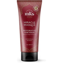 Earthly Body MKS eco Miracle Masque, Original Scent - 7 oz - Restorative Hair Mask - Revitalizes Dry, Damaged & Distressed Hair - With Moroccan Argan Oil, Hemp Seed Oil - Vegan & Cruelty Free
