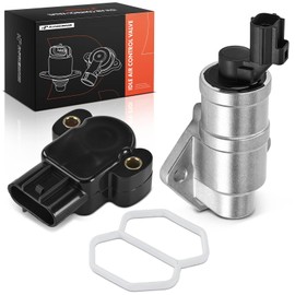 A-Premium Idle Air Control Valve IAC + Throttle Position Sensor TPS Compatible with Ford Escape 2004-2008, Taurus 2004-2005 & Mazda Tribute 2005-2006/2008 & Mercury Mariner 2005-2008, Sable 2004-2005