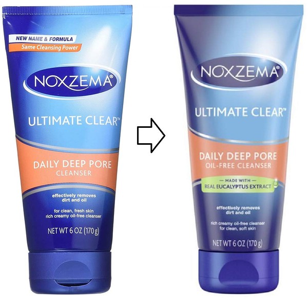 Noxzema Ultimate Clear Daily Deep Pore Cleanser 6 oz (Pack