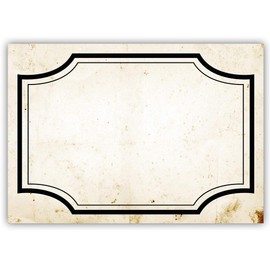 50 x Vintage Apothecary Bottles Label 7.4 x 10.5 cm, Kosmetex Sticker for Bottles, Jars, Labelling Cosmetics, Aroma, Oil, DIN A7