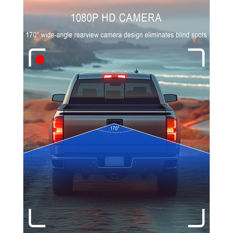 HD 1080P Rear View Backup Tailgate Handle Camera Fit for