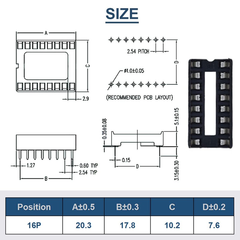 DAOKAI 10pcs L293D Stepper Motor Driver Controller DIP16 4 Channel
