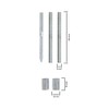 LANZZAS Flue Pipe Holder Set/Pipe Clamp – for Diameter 130
