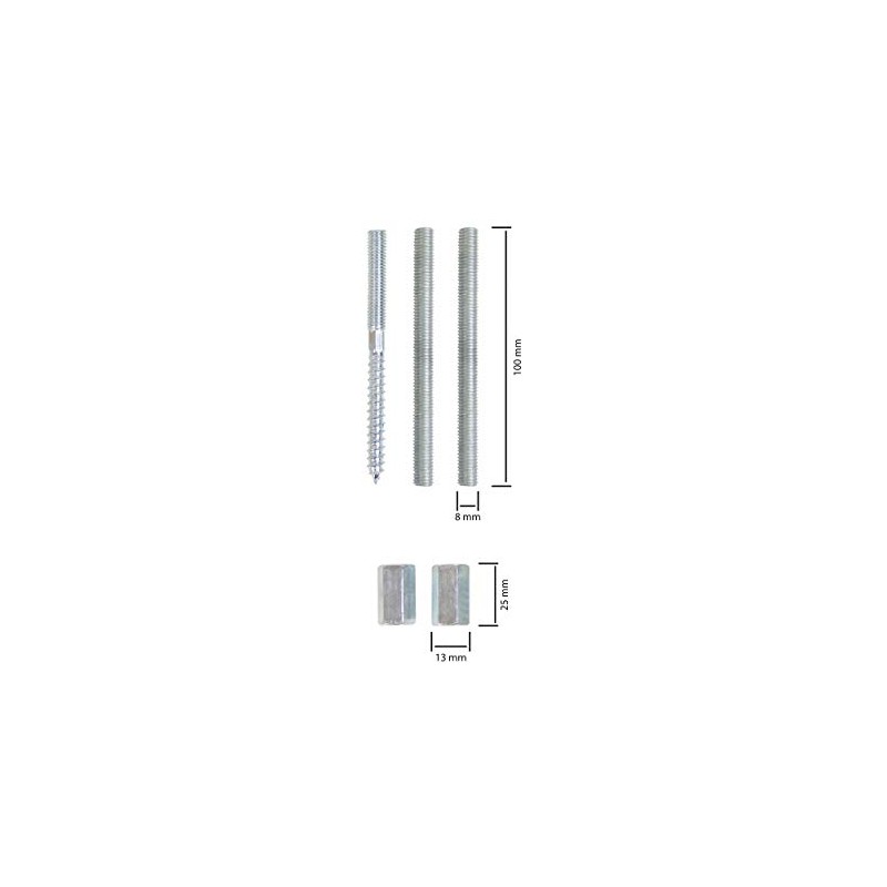LANZZAS Flue Pipe Holder Set/Pipe Clamp – for Diameter 130