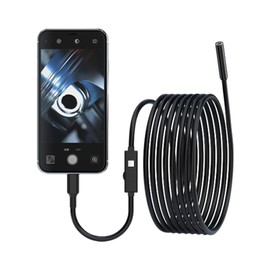 Endoscope Camera with Light, 2MP Endoscope Inspection Camera with 8 LEDs, IP67 Waterproof Endoscope for iOS, Android Phone (1 Meter)