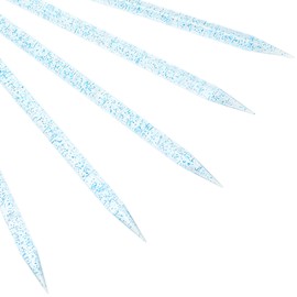 100 Palillos de Plástico para el Cuidado de Uñas para Manicura y Pedicura, Empujador de Cutículas Duradero y Herramientas de Eliminación de Piel Muerta, Biselados en un Extremo y