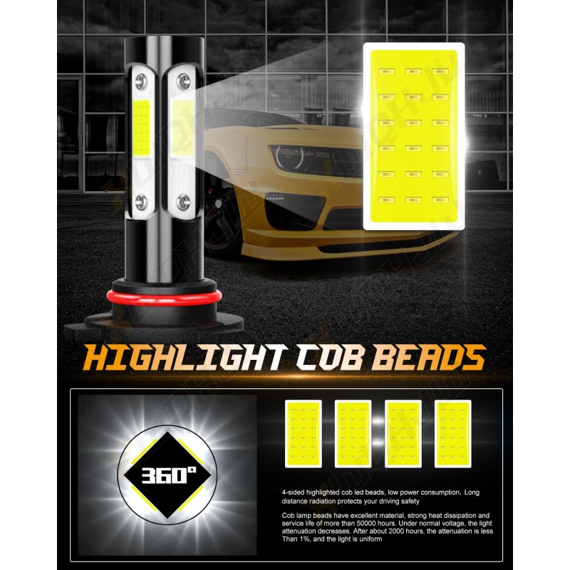 CHUSYYRAY 9005 H11 H11 LED Headlight + Fog Light Super