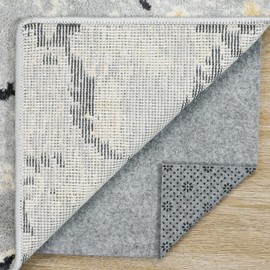 Premium Non Slip Rug Pad 2x4 Feet, 1/4" Thick Cushioned Rug Gripper for Hardwood Floors, Vinyl, Laminate, Stone, Carpet & Tile, Under Rug Padding Protects Floors