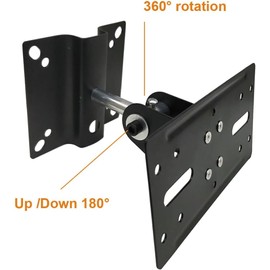 Yuarisx Wall and Ceiling Speaker Mount, Low Profile Heavy Duty, Hold up to 26lbs, Bracket Universal for Channel Surround Sound and Satellite Speakers (2 Packs)