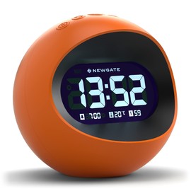 NEWGATE® Digital Centre of The Earth Alarm Clock (Orange with Black LCD Display)