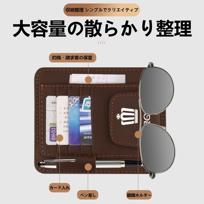 InnoWave Sun Visor Pocket, Compatible CROWN Crown, Sun Visor, Storage,
