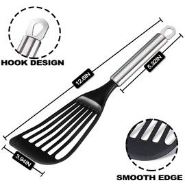 TENTA KITCHEN Flexible Egg Turner Fish Spatula, for Fish/egg/meat/dumpling Frying