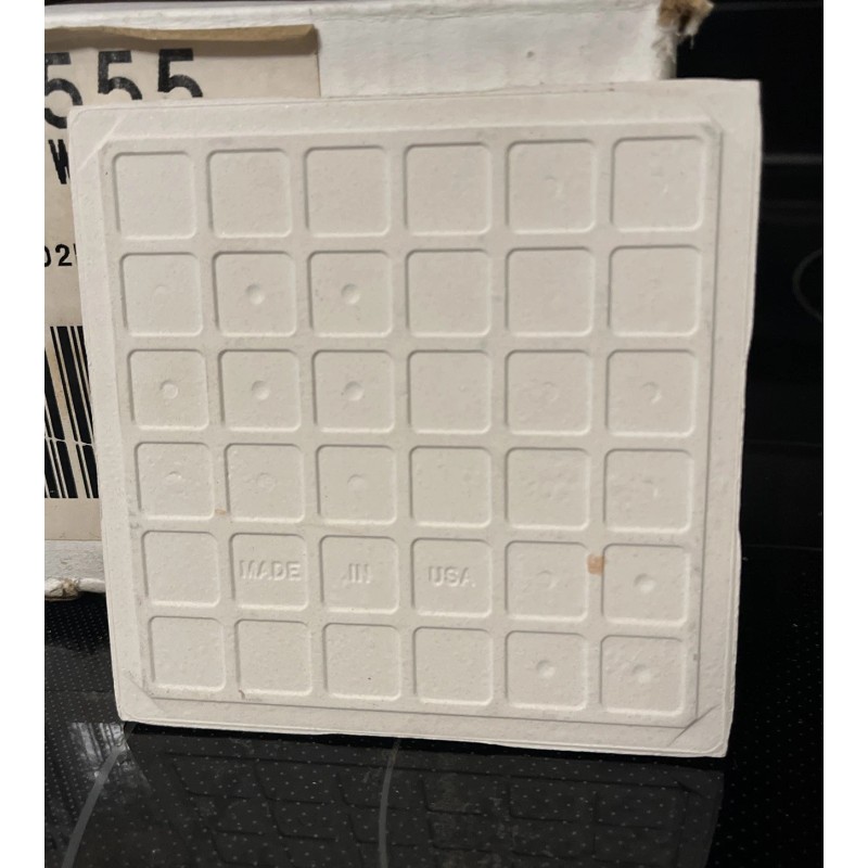 Florida Tile 1 pc. White Matte Ceramic Tile: 4-3/8" by