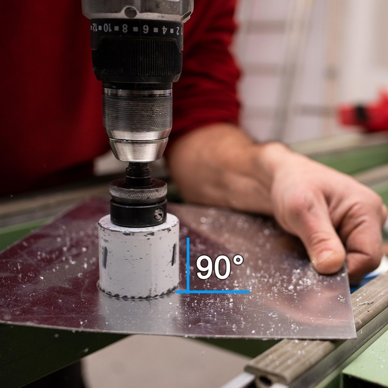 sourcing map Bi-Metal Hole Saw Kit 76mm (2-15/16") Hole Cutter