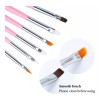 Nail supply 15 Pinceles Profesional Para Mano Alzada Decoración De