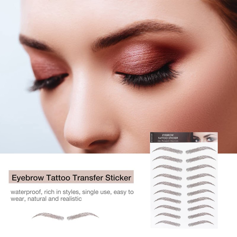 Pegatina de Transferencia de Cejas para Mujeres Pegatinas de Tatuaje
