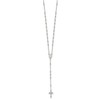IceCarats 925 Sterling Silver Rosary Bead Necklace 27 inch Chain