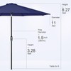 Tempera 10ft Patio Market Outdoor Table Umbrella with Auto Tilt