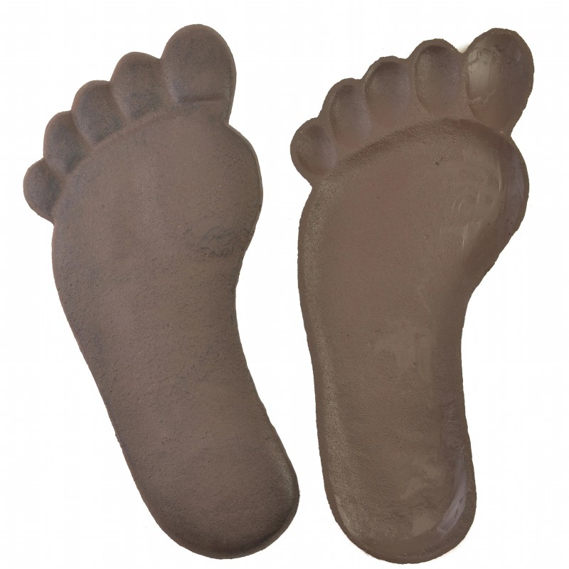 Flag Emotes Human Footprint Stepping Stone Pair Feet Cast Iron