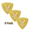 Clayton Ultem Gold Rounded Triangle Picks .80mm 3 Picks