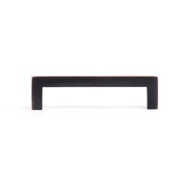 BIRDROCK HOME Square Contemporary Handle - Oil Rubbed Bronze - 25 Pack - 3.75 Inch Kitchen Cupboard Furniture Cabinet Hardware Drawer Dresser Pull Trad