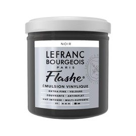 Lefranc Bourgeois Acrylic Vinyl Emulsion, Black, 125ml Tube-Vinylfarbe