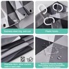TRUSTLIFE Shower Curtains Mould Proof Resistant, Shower Curtain with 12