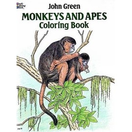 Monkeys and Apes Coloring Book