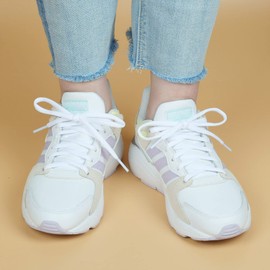 Stepace [2 Pairs Half Round Shoe Laces 1/4" Width 30"-72" Length 22 Color Oval Shoelaces White 40"(102 cm)