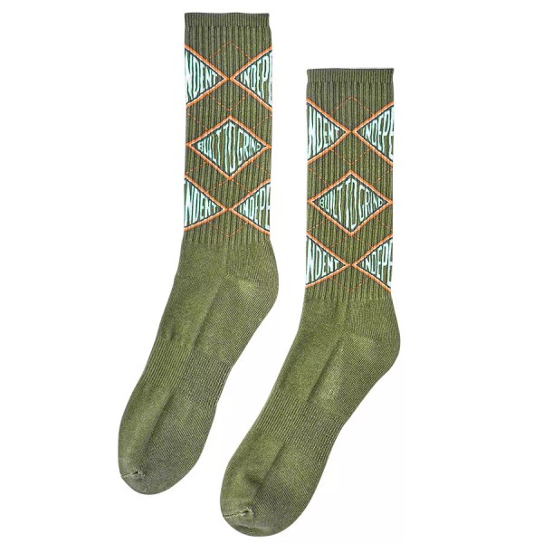 Independent Trucks BTG PIVOT CREW Skateboard Socks 1 PAIR ARMY