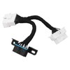0.15m 16Pin OBD2 Splitter Extension Y Cable Male to Dual
