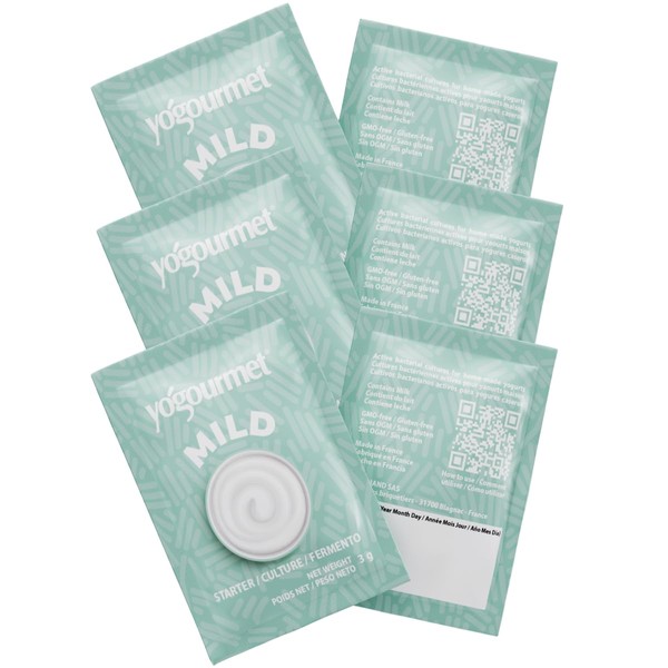 Yogourmet Mild Yogurt Starter (6 Pack = 6 Quarts of