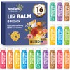 YesBes 16 Pack Lip Balm, Natural Lip Balm Bulk with