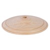 B&P Lamp® 6 Inch Diameter Wooden Vase Cap, Unfinished