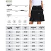 MoFiz Women's 20" Knee Length Skorts Skirts Elastic Waist Athletic