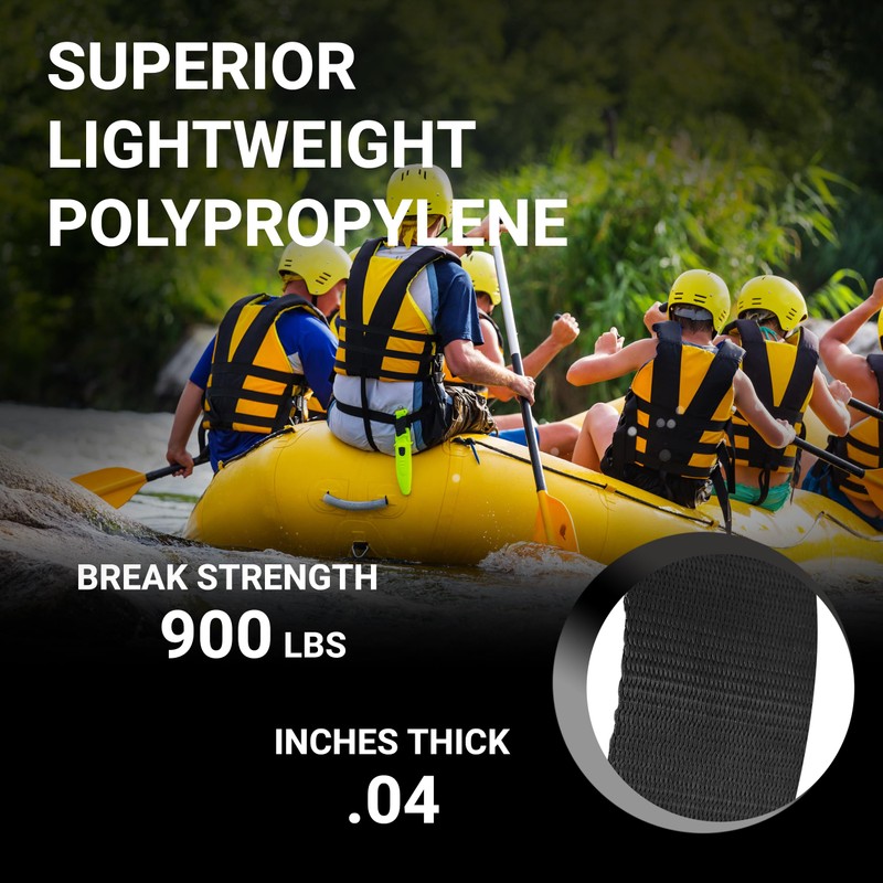 Strapworks Lightweight Polypropylene Webbing - Poly Strapping for Outdoor DIY
