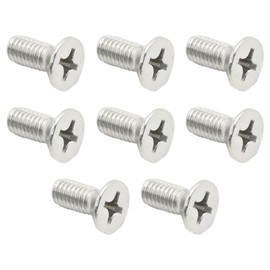 Hoypeyfiy 93600-06014-0H 8PCS Brake Disc Rotor Fixing Screws Replacement for Honda Models, Replacement for Acura Models, Sliver