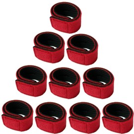 L-park Rod Belt, Fishing Rod Band, Fishing Protection Belt, Knot Band [Select 10/5/Color/Size] (10 Red)