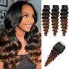 10A Bundles With Closure Loose deep Wave 16 18 20+16in,