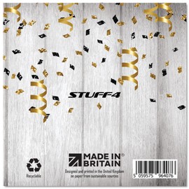 Geburtstagskarte zum 17. Geburtstag für Jungen – schwarze und goldene Glitzerballons – Happy Karten für 17 Jahre alten Jungen Sohn Bruder Enkel Cousin 145 mm siebenteen siebzehnte Grußkarten Geschenk