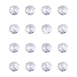 Craftdady 20pcs 6mm Clear Cubic Zirconia Stone Loose CZ Rhinestone Faceted Cabochons for Earring Bracelet Pendants Jewelry DIY Craft Making